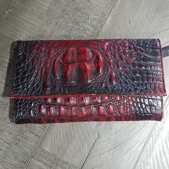 Freebird by Steven Handbags - Freebird by Steven Red Snakeskin wallet/clutch